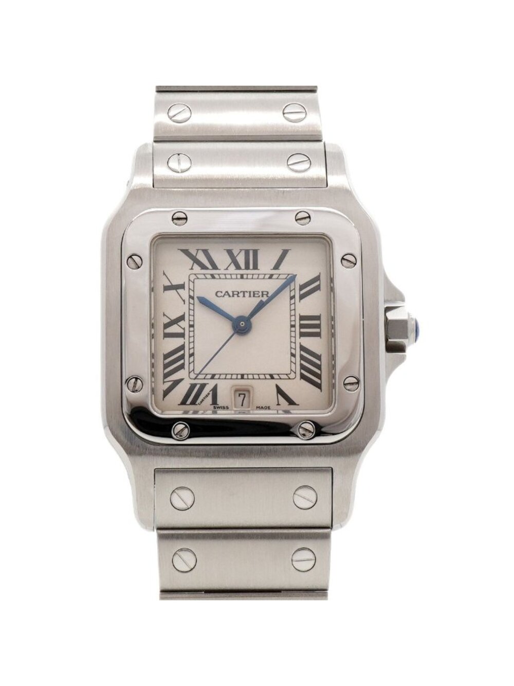 Cartier Santos Galbee LM Ivory Dial Watch